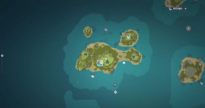 Allez à l'endroit marqué par une flèche bleue