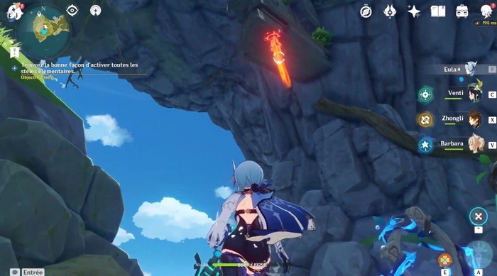 Équipez vous de l'Harpastum et lancez le projectile à travers la structure Pyro