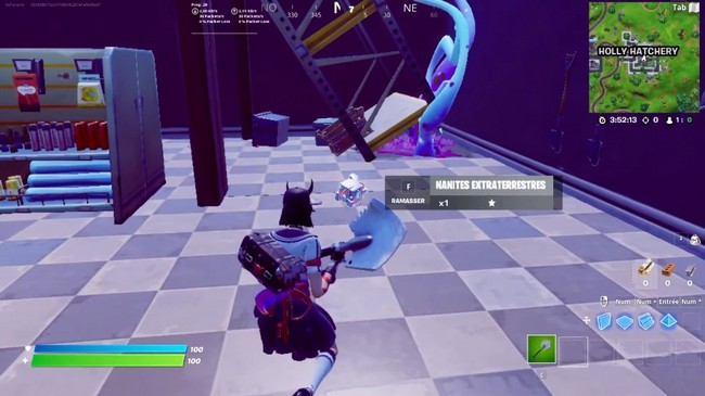 emplacements Nanites extraterrestres Fortnite