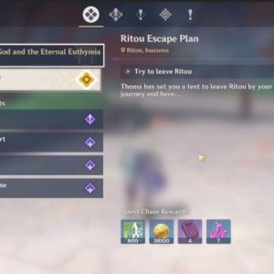 Plan d'évasion de Ritou-genshin impact