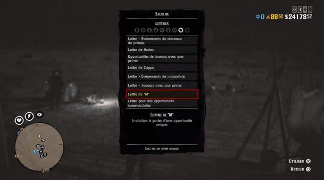 Red Dead Online Blood Money-lettre-M