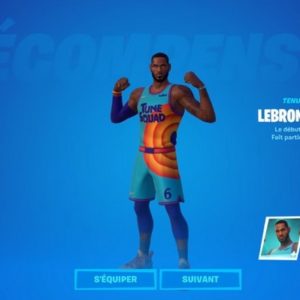 Skin Lebron James sur Fortnite