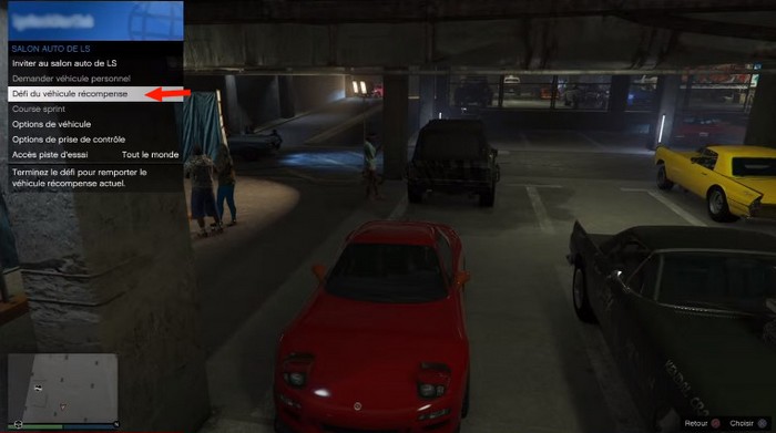 défi du véhicule du véhicule récompense récompense