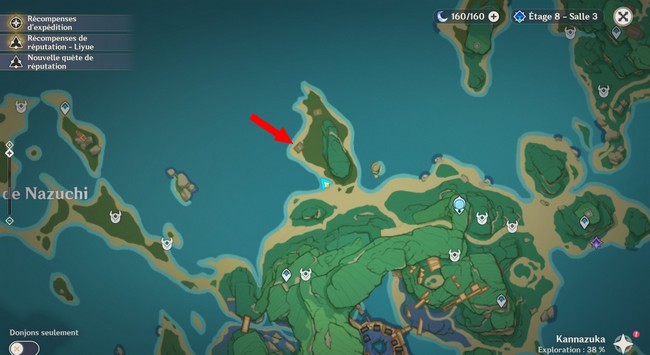 Emplacement PNJ Takashi