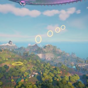 Emplacement des anneaux à traverser pour le défi Superman