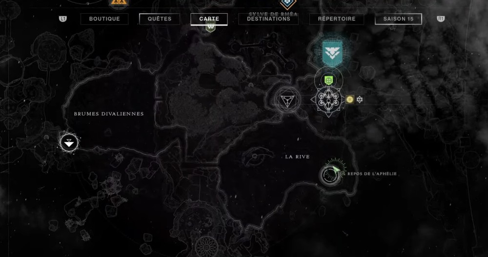 Emplacement itinéraire Atlas 5 : Brasero de l'Aphélie