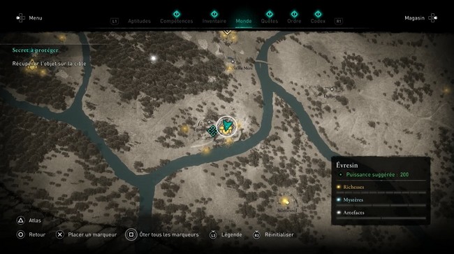 Emplacement Épée Durandal