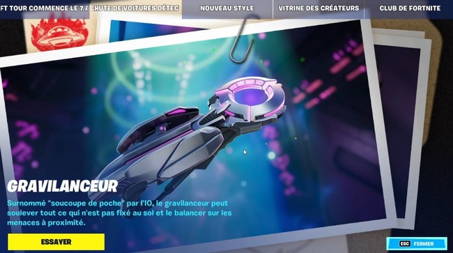 Gravilanceur fortnite