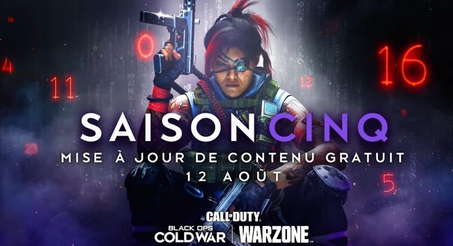 Heure de sortie saison 5 Warzone et Cold War