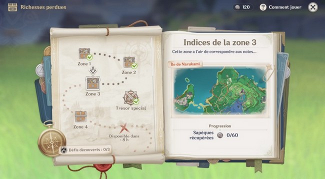 Indices de la zone 3-genshin impact