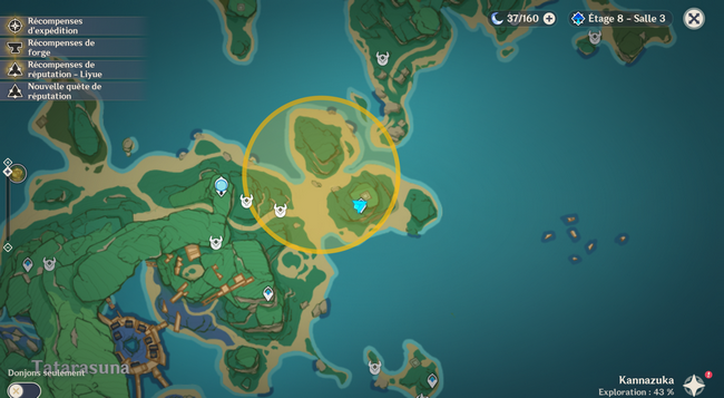 Indices de la zone 7