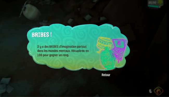 Les bribes d'imagination sont éparpillés partout dans les mondes mentaux et trouver ces bribes augmentera votre rang pour chaque 100 que vous collectez !