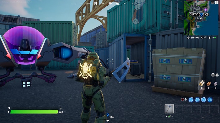 Emplacement où se trouve Batman en armure dans Fortnite, le nouveau PNJ de Fortnite