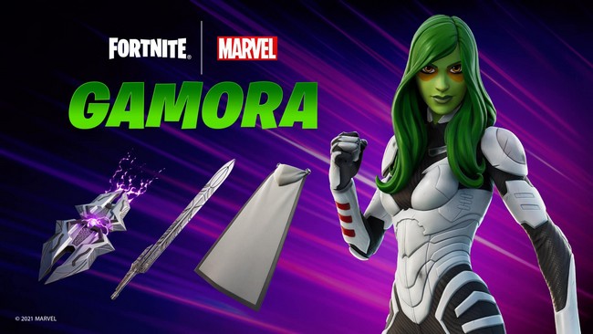 heure de sortie du skin Gamora dans Fortnite