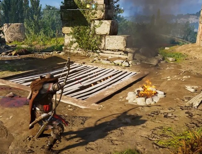 la clé dans les ruines de Diodurum