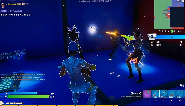 réussir des éliminations dans Rouge contre Bleu – Empoigne