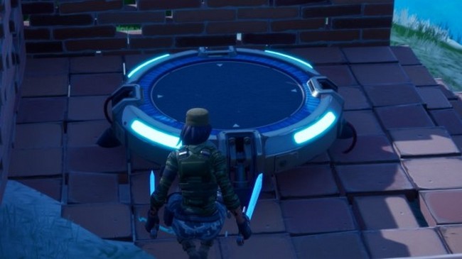 un tremplin dans Fortnite