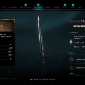 épée à anneau dans Assassin's Creed Valhalla