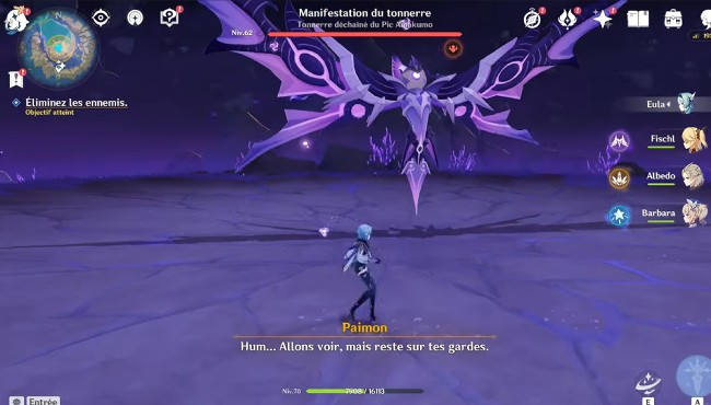 Boss manifestation du tonnerre