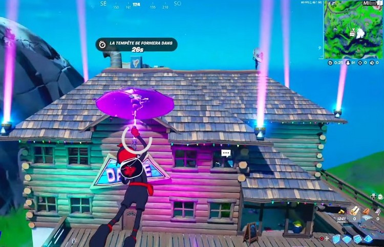 DÉTRUIRE DES MEUBLES A LA VILLA DES SKIEURS FORTNITE