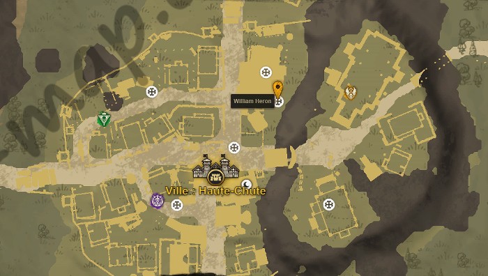 Emplacement PNJ William Heron