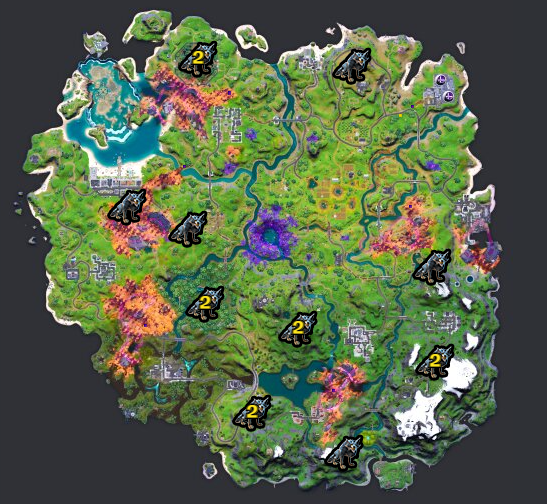 Emplacements des loups dans Fortnite saison 8