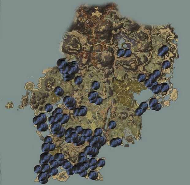 Emplacements d'herbes dans New World