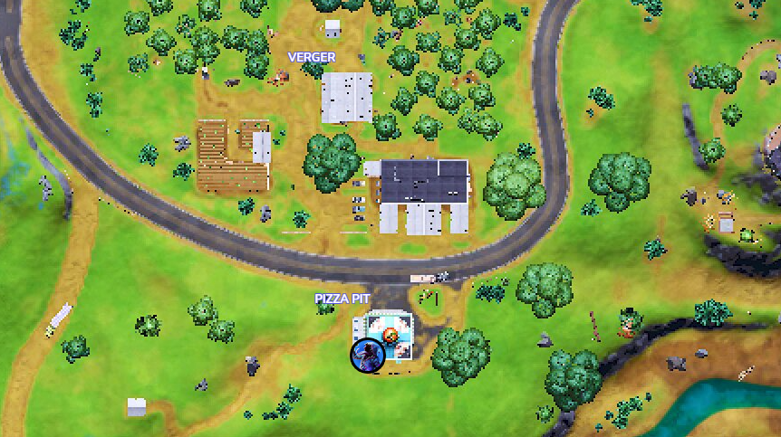 Emplacement de Gosier dans Fortnite saison 8 du Chapitre 2