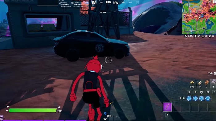 Immerger un véhicule dans un grand volume d'eau