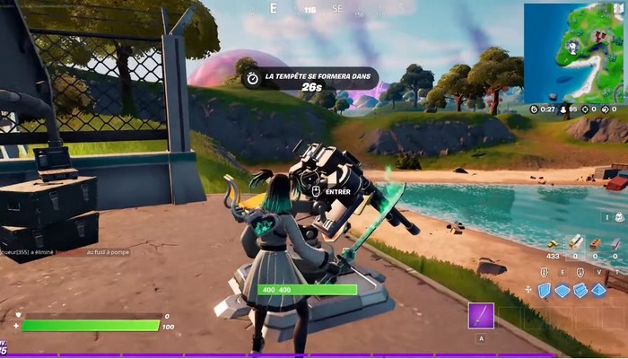 Interagir avec une Tourelle Déployable dans Fortnite