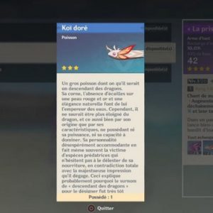 Koï doré-genshin impact