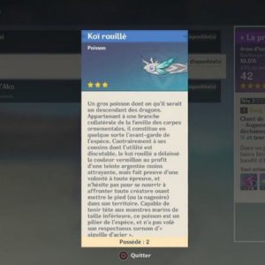 Koï rouillé genshin impact