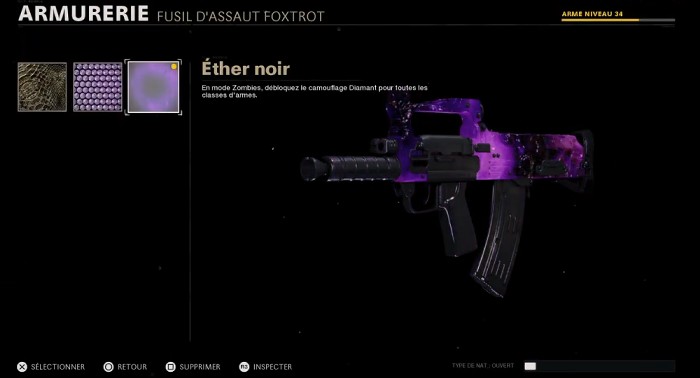 camo éther noir warzone