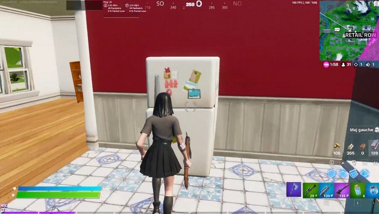 détruire un réfrigérateur-fortnite-saison-8 -Quêtes Maître des champignons