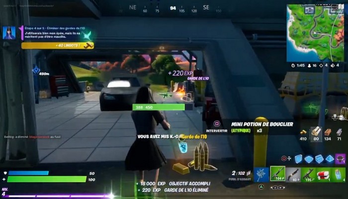 ÉLIMINER DES GARDES DE L'IO FORTNITE