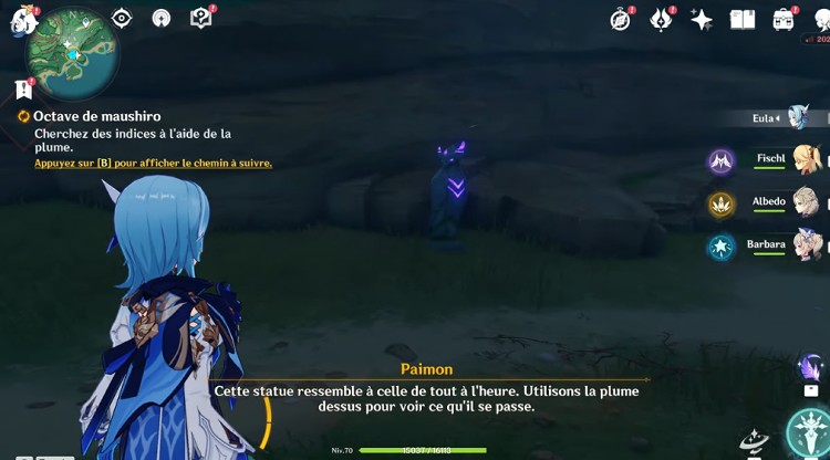 Cherchez des indices à l'aide de la plume