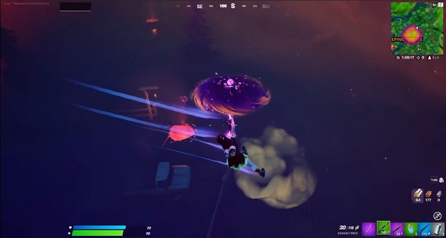 Comment éliminer des monstres du cube dans les Détours moins de 15 secondes après un vol plané dans Fortnite