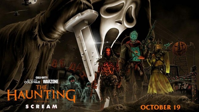 Défis Event halloween The Haunting Warzone et Cold War 2021