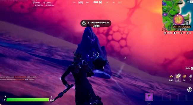 Détruire des roches des détours sur Fortnite, défi Corbeau saison 8