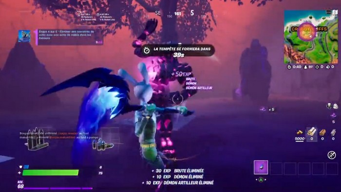 Eliminer des monstres du Cube dans les Détours avec une arme de mêlée