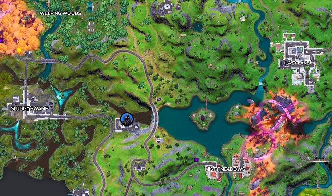 Emplacement Corbeau Fortnite Saison 8