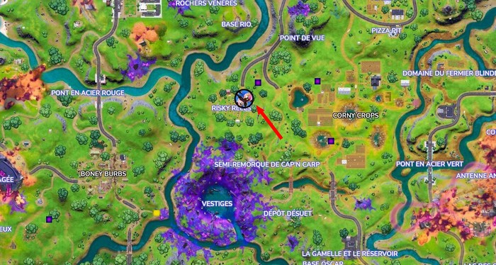 Emplacement Rabiboche dans Fortnite saison 8