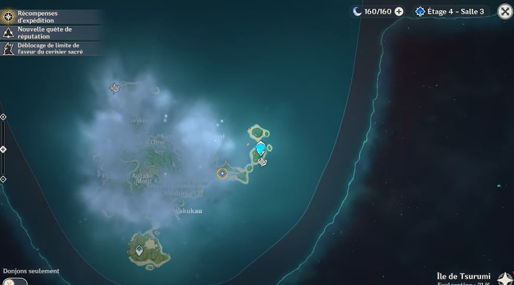 Emplacement où vous obtenez la plume étrange