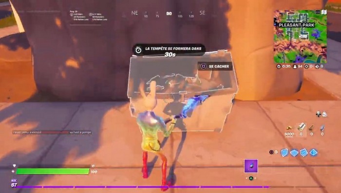 Emplacement une benne à ordures Pleasant Park