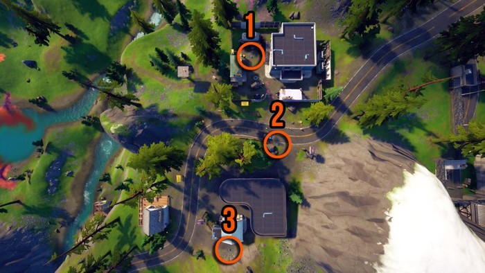 Emplacements des sismographes à Catty Corner