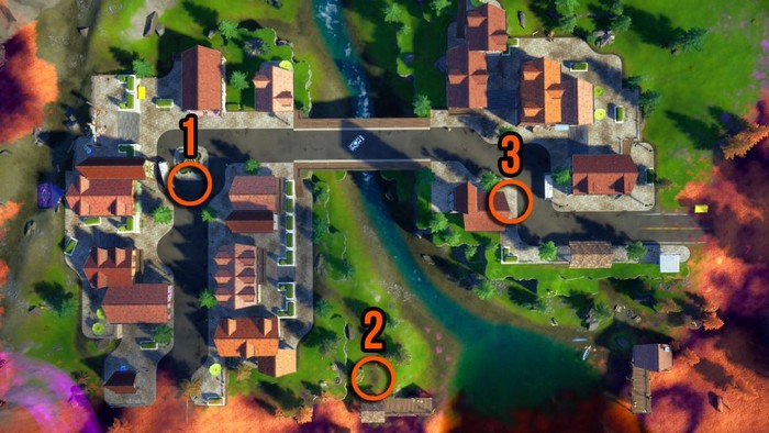 Emplacements des sismographes à Misty Meadows