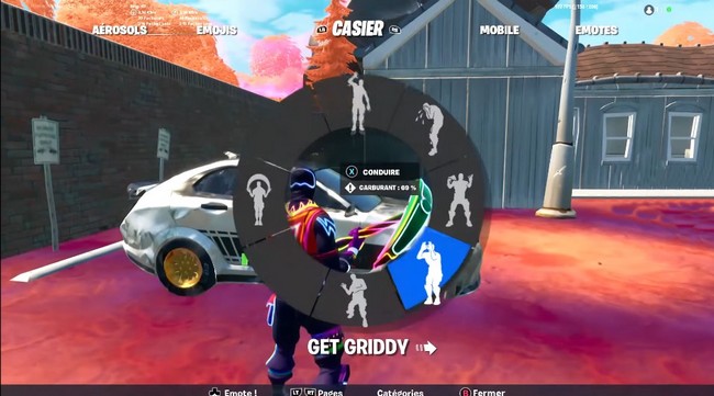 Faire une emote à moins de 5m d'un véhicule qui fume dans Fortnite, défi de Tison saison 8