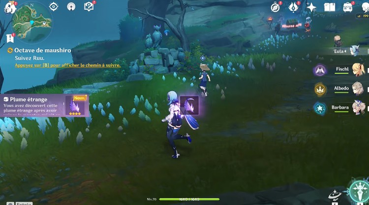 Octave de maushiro-plume étrange