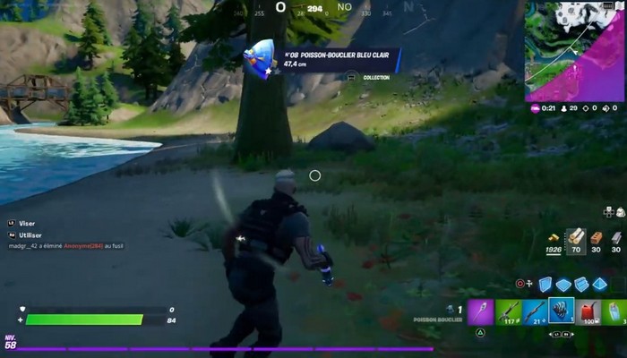 Poisson-Bouclier bleu clair-FORTNITE saison 8