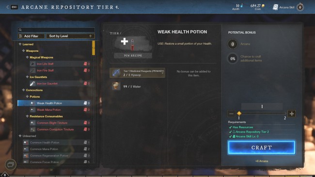 Potion de santé ordinaire